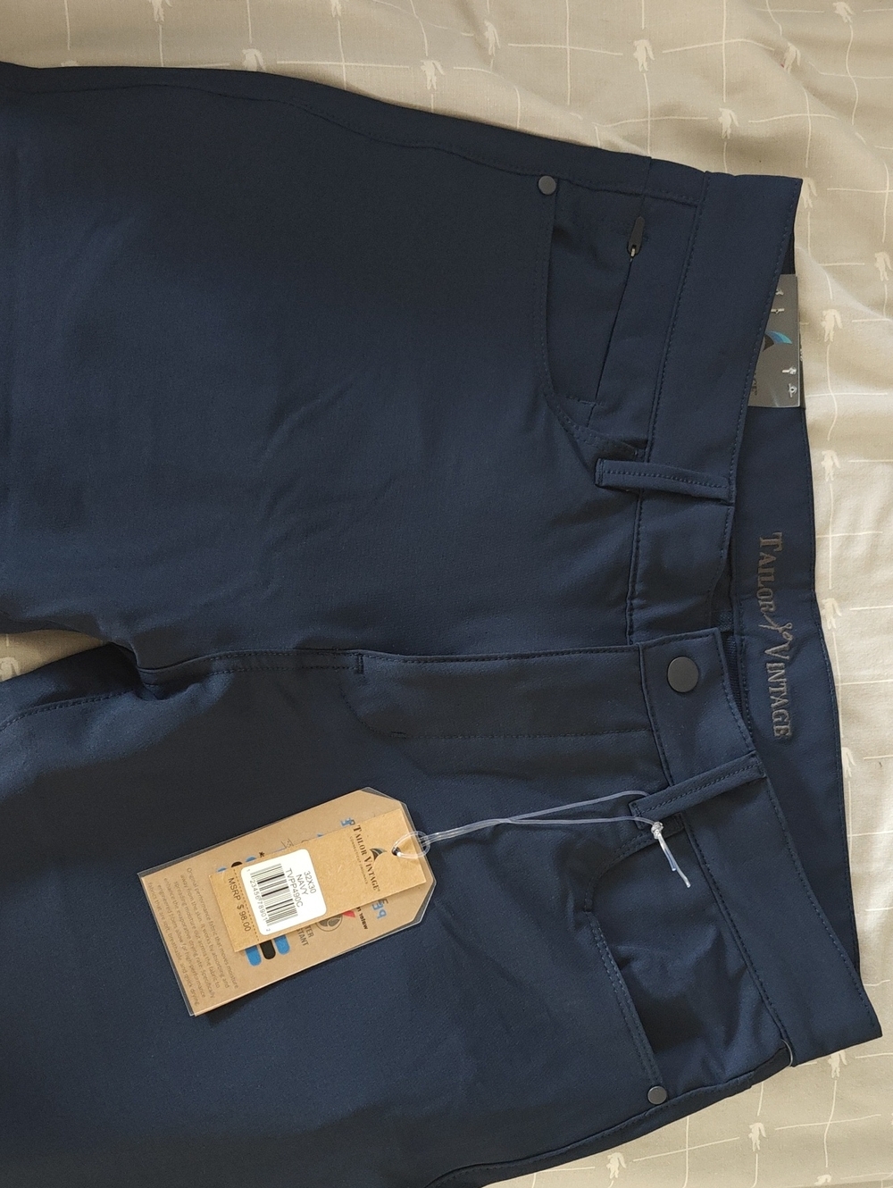 Tailor Vintage Dark Navy Performance Chinos 32x30